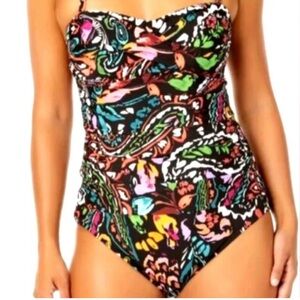 Anne Cole Multicolor Paisley One Piece Swimsuit